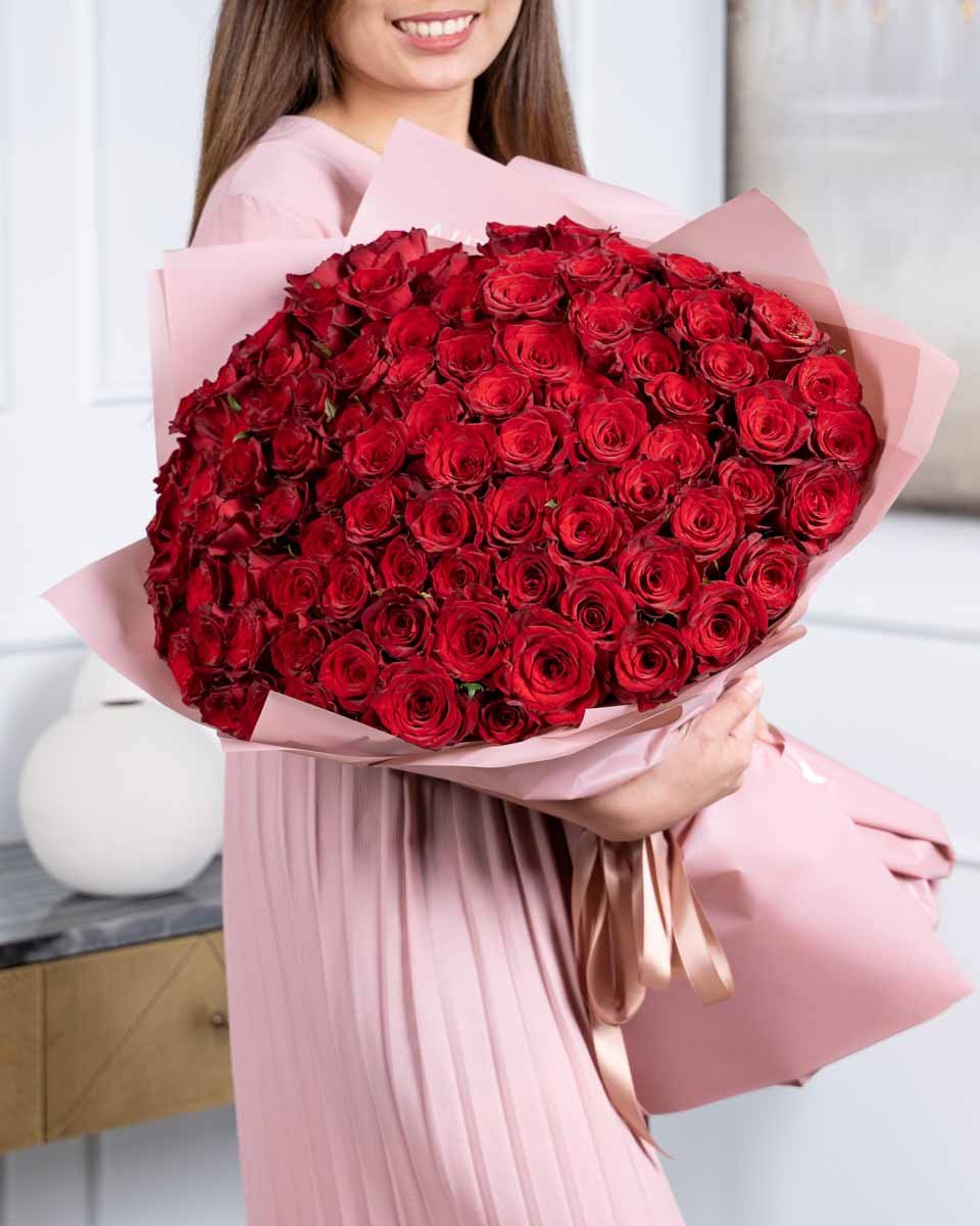 100 roses outlet bouquet