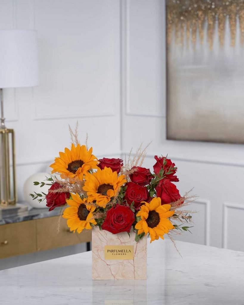 Sunflowers and Roses Flower Bouquet Delivery in Pampanga Parfumella